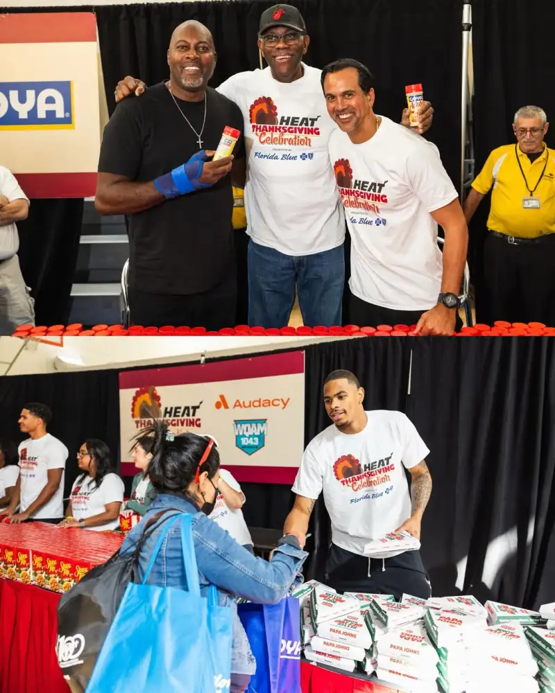 Miami Heat held their 34th annual Thanksgiving community event.