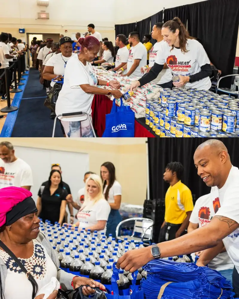 Miami Heat held their 34th annual Thanksgiving community event.