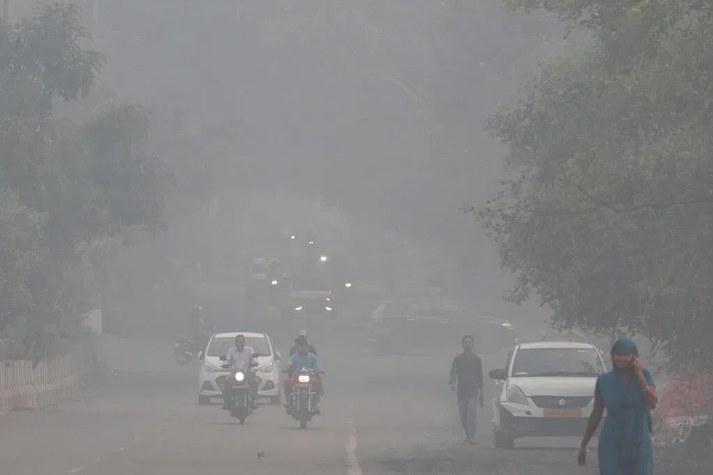 New Delhi is heavily polluted.