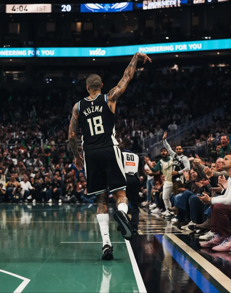 Kyle Kuzma posted a recent photo on Instagram.