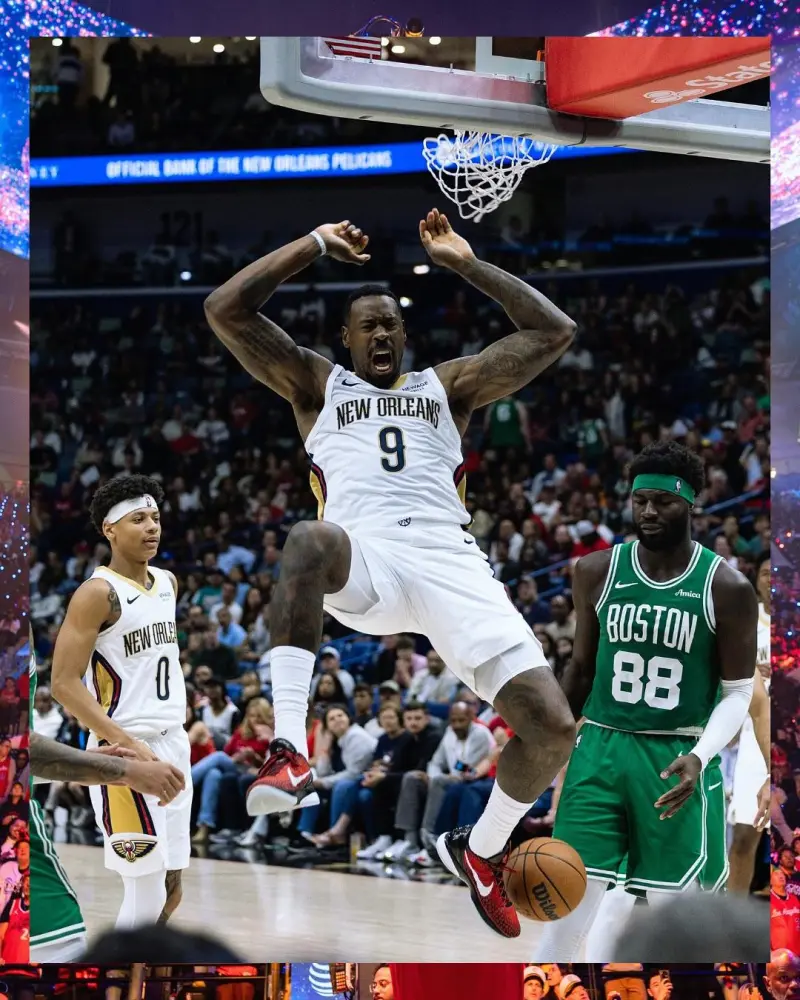 DeAndre Jordan shared photos from the game on Instagram with fans and added a caption.