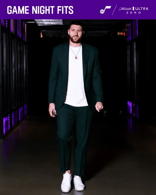 Exceptional charisma! Jazz official media posts photos of players entering the arena: tailor-made for the NBA Cup.
