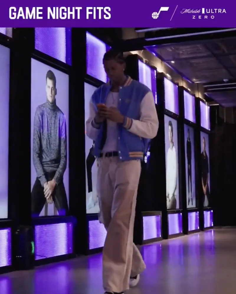 Exceptional charisma! Jazz official media posts photos of players entering the arena: tailor-made for the NBA Cup.