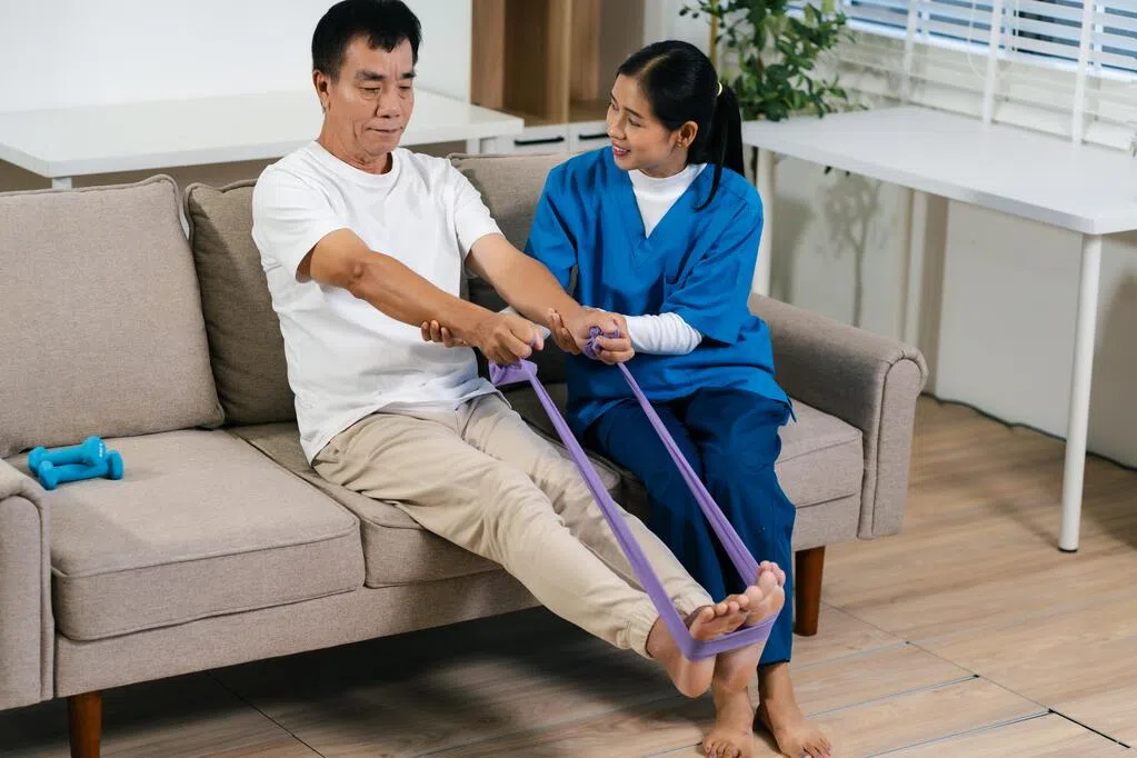 Prolonged sitting while watching TV is harmful to your health stretching and balancing can prevent stiffness.