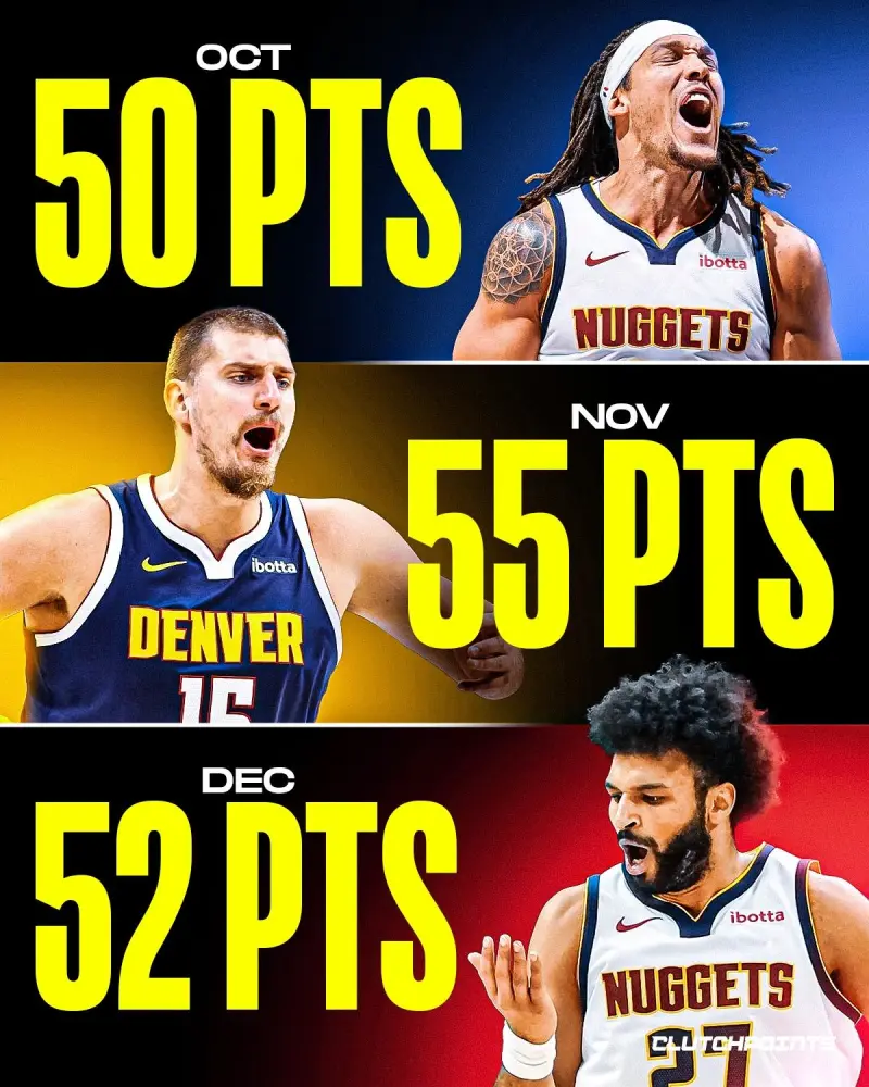 CP: Murray scores 52 points, setting a franchise record, and his efficiency is the second highest in history, second only to Jordan.