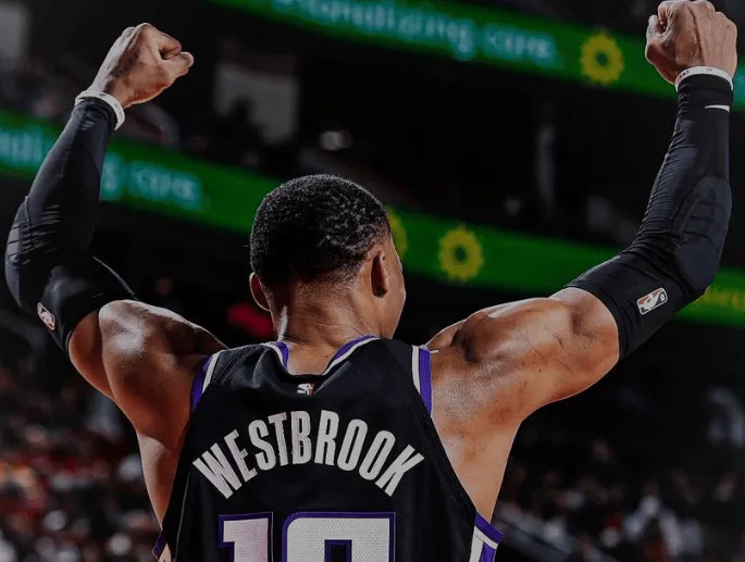 When starting this season, Westbrook averaged 14.5 points, 7.6 rebounds, and 7.5 assists per game, with a true shooting percentage of 54%.