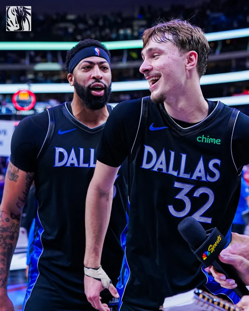 Luka Doncic and Kristaps Porzingis became the first duo in Dallas Mavericks history to each record at least 30 points, 9 rebounds, and 4 assists in the same game.