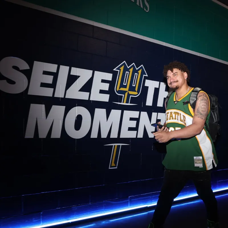 Nayeh wore a retro Durant jersey to the American League Championship Game