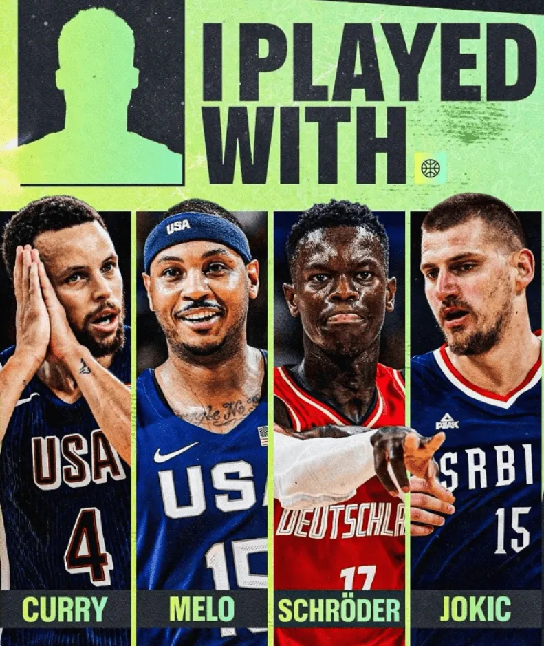 FIBA official asks: Which player has worked with all four of the following players?