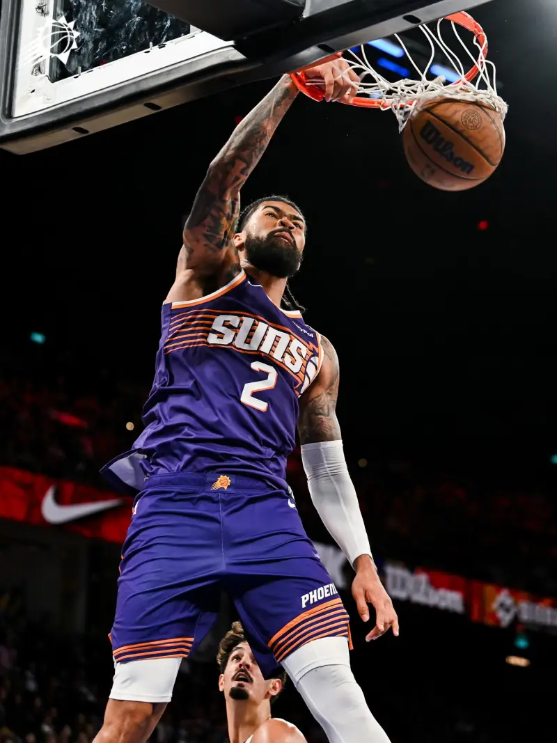 With only two days left until the first game, the Suns' social media shared a photo of Richards dunking while wearing the No. 2 jersey.
