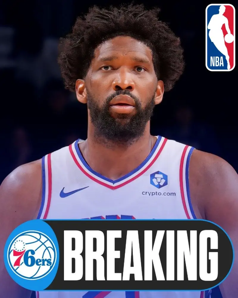 Can he play? Joel Embiid is not on the team's injury list tomorrow.