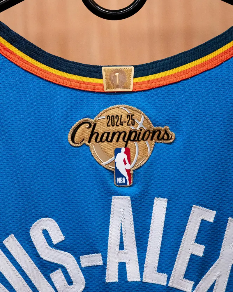 Honor! Thunder players will wear jerseys with the 2024-25 season championship logo