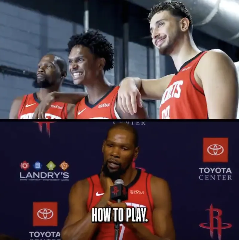 Durant on Shin Kyung: He can play low, set screens, and even handle the ball on the perimeter