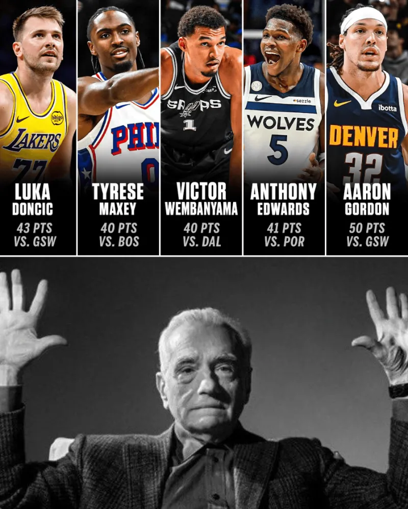 US media: Since the start of the season, 5 players have scored 40 points in the opening game