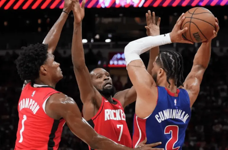 Cunningham: KD is KD, he is too difficult to defend, he puts a lot of pressure on us