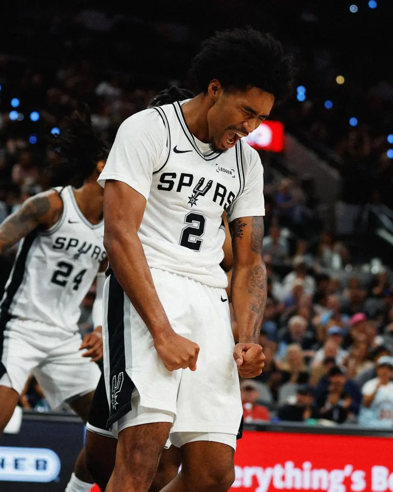 The future is promising! Harper is the youngest guard in history to score 20 points, 5 rebounds and 5 assists with 0 turnovers.