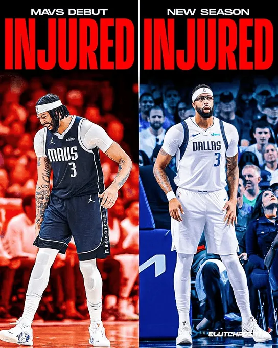 CP: Anthony Davis is really having a run of bad luck he's already fallen again after only five games this season.