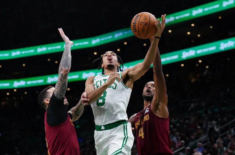 Josh Minott grabbed 14 rebounds yesterday, setting a new career high.