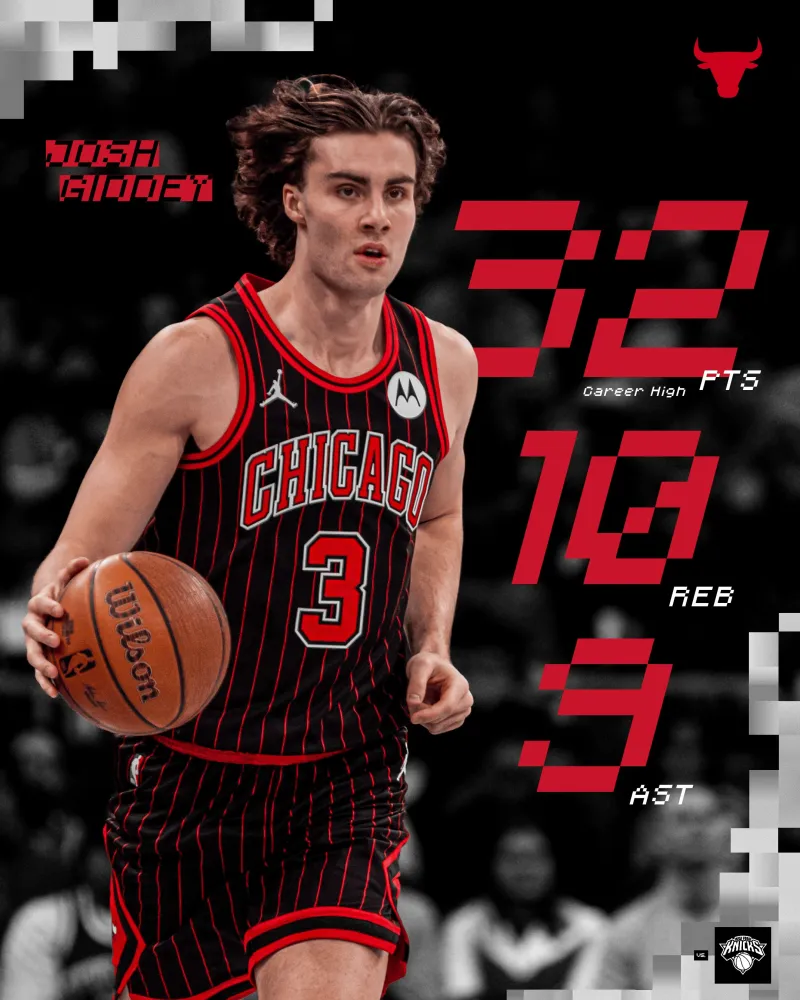 Gidis scored 32 points, setting a new career high for points in a single game, surpassing his previous best of 31 points during his time with the Thunder.