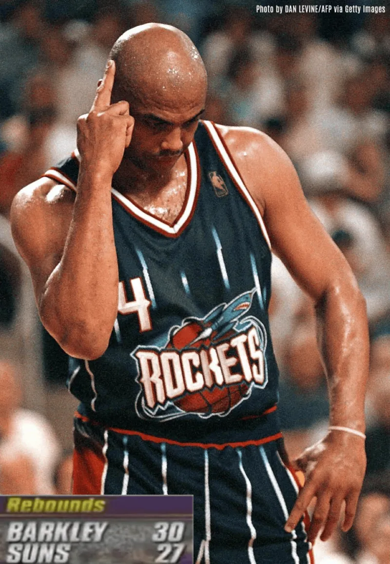 Dominating the paint! 29 years ago today, Barkley grabbed 33 rebounds in his Rockets debut.
