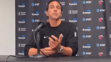 Spoelstra: The backcourt with Doncic and Reeves is very difficult to defend both are highly skilled and can draw fouls.