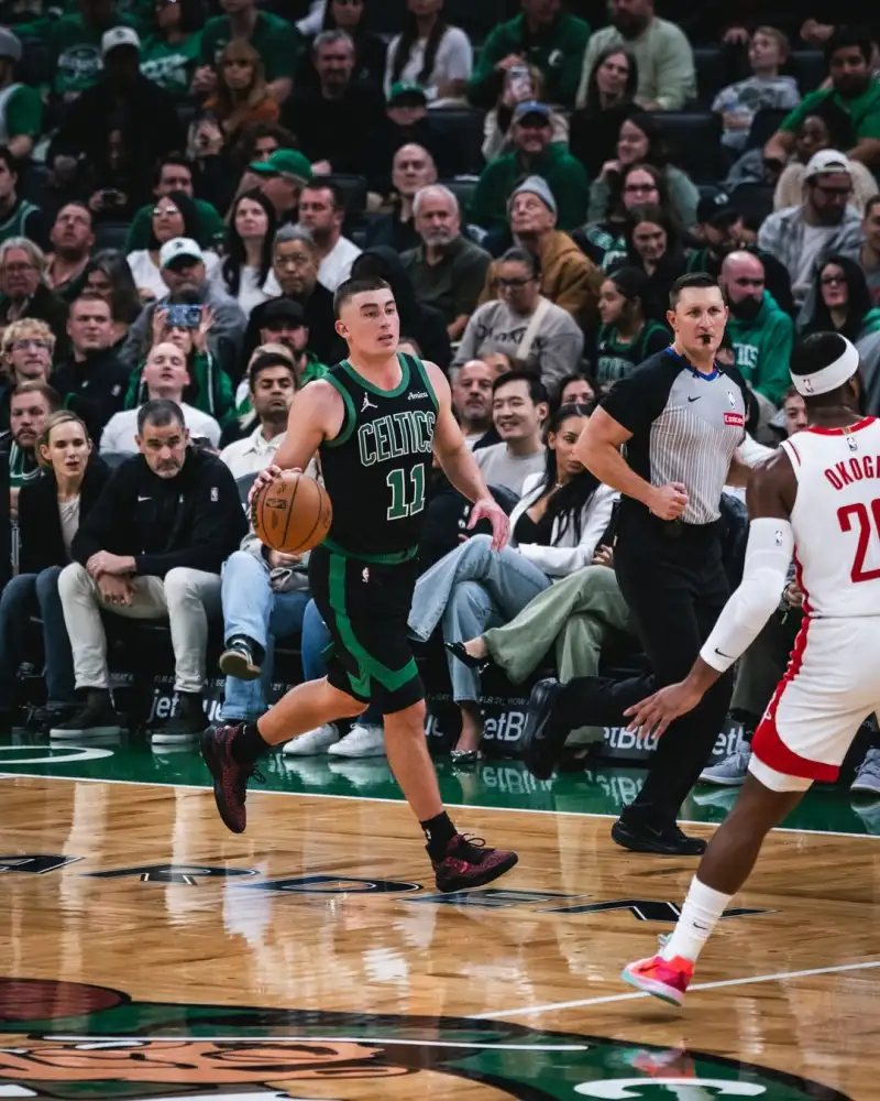 Can they bounce back? The Celtics' official account posted photos from the arena to hype up the upcoming game: Back on the court tomorrow.
