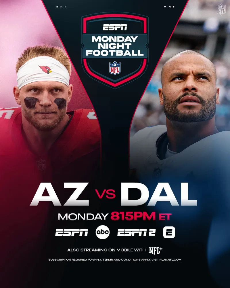 Week 9 Monday Night Match: Cardinals vs. Cowboys
