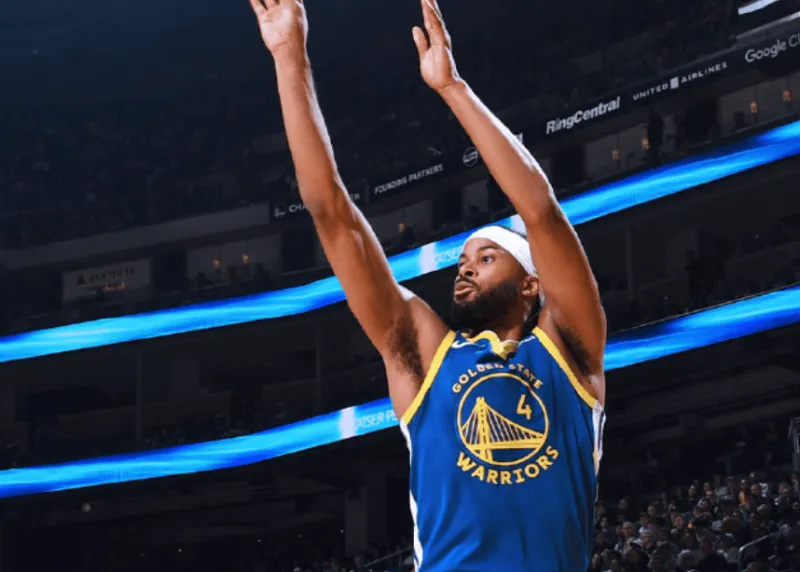 Moody has made 300 three-pointers in his Warriors career, making him the fourth youngest player in franchise history.