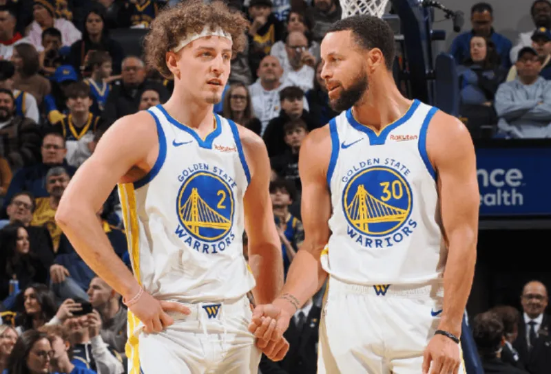 The Warriors' bench contributed 41 points in the first half, setting a new season high for bench scoring.