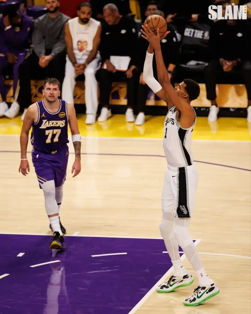 Slam officially shared photos of Doncic and Wimbledon on the court.