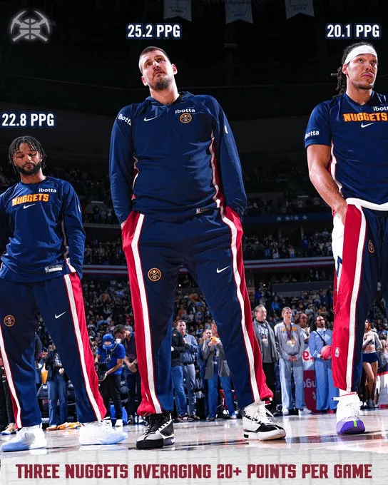 Jokic leads the way! The Nuggets' three ace players