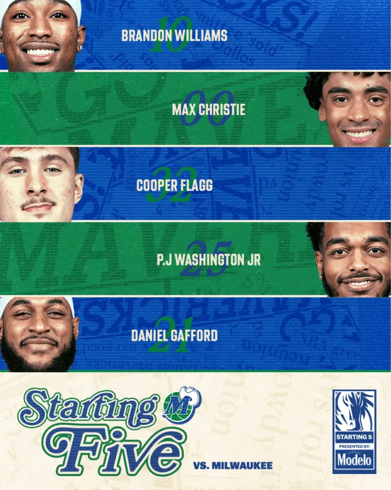 11.11 Mavericks starters