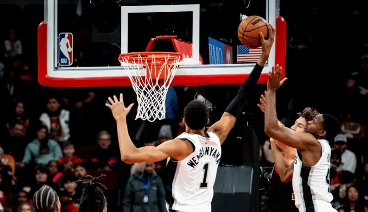 Wambanyama becomes the first player in history to score in a single game.