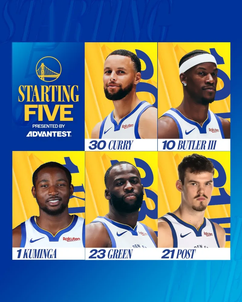Warriors starting lineup on November 12