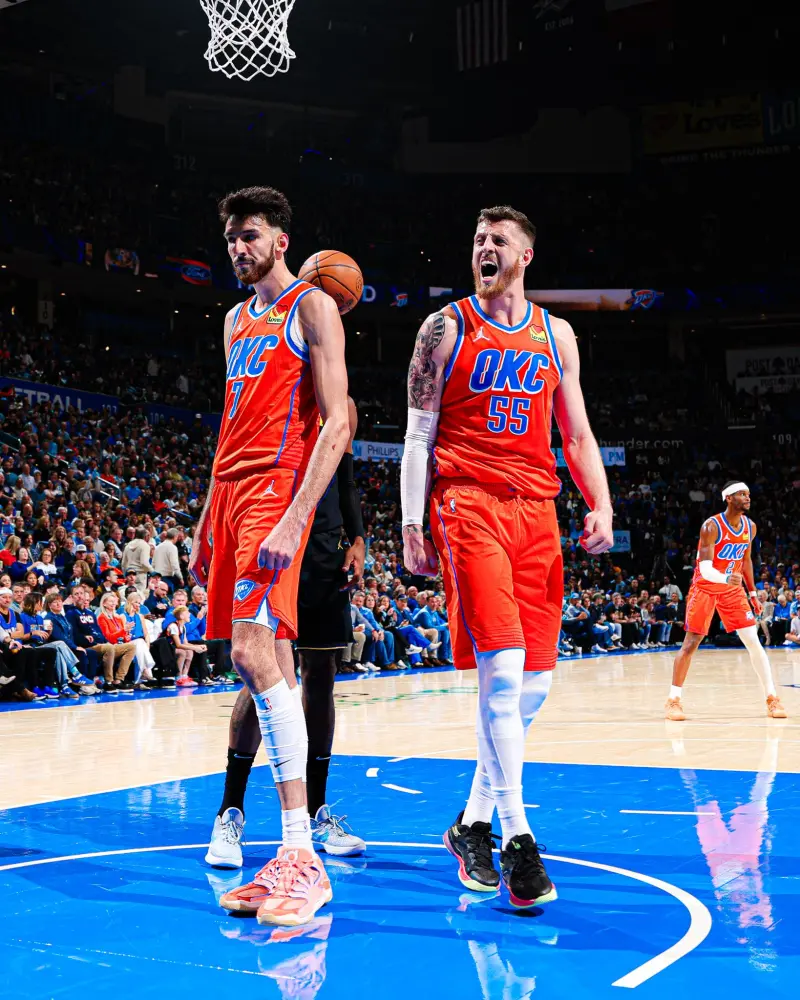 The Oklahoma City Thunder's official account shared photos with fans.