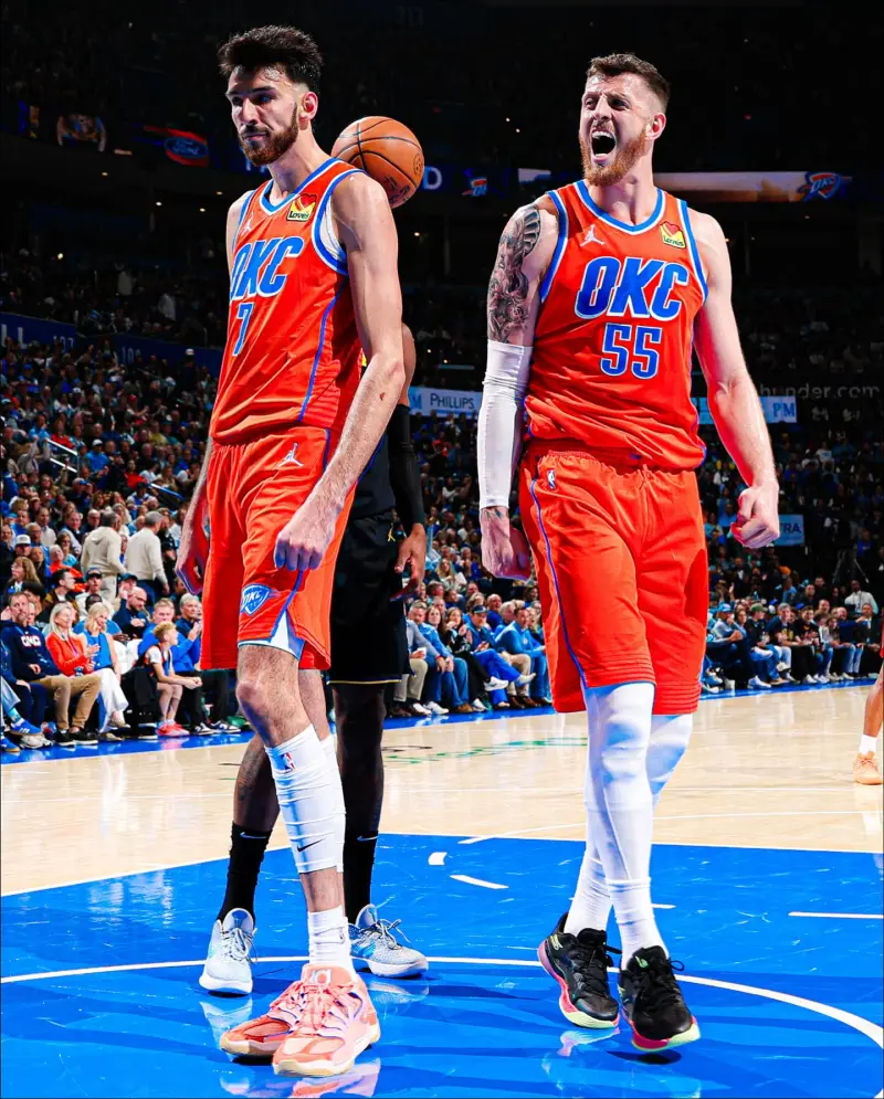 Chet Holmgren posts a photo on Instagram, ranking first in the league.