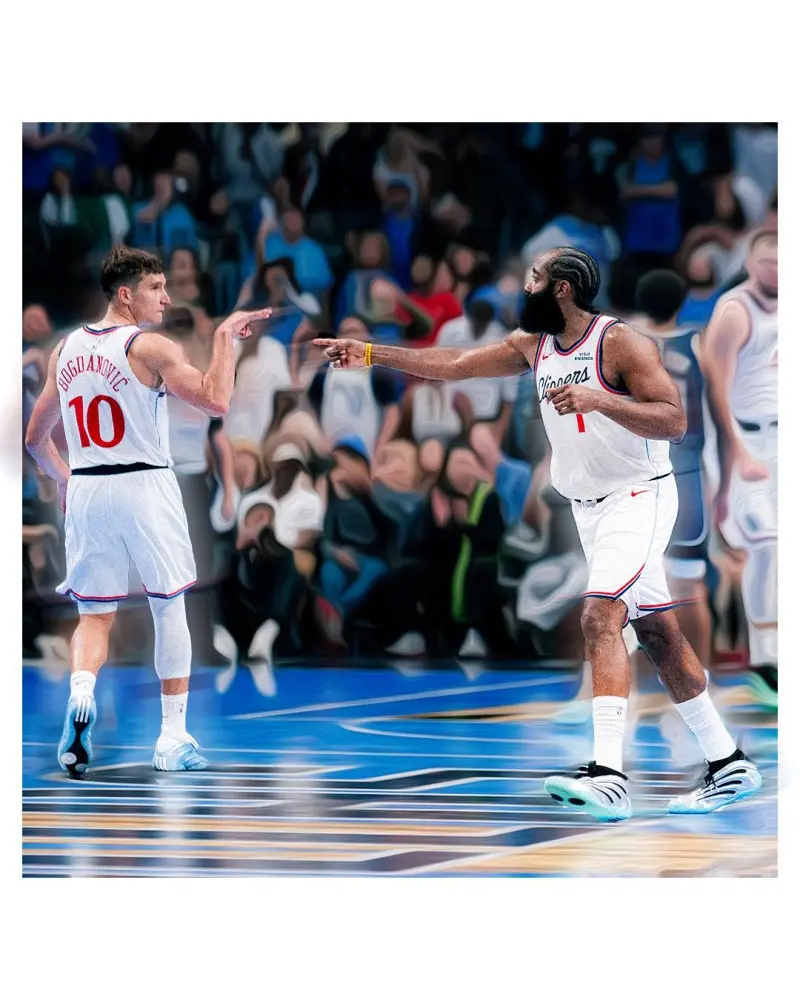 The Clippers posted photos on their official account to celebrate ending their six-game losing streak.