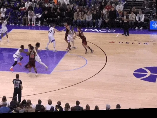 Coby White scores his first point of the season after returning from injury.