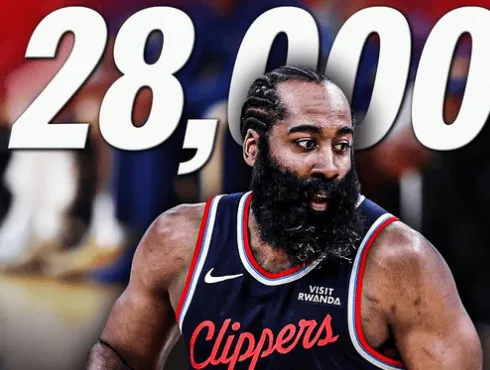 Harden is third, with Jordan and Kobe ahead of him.