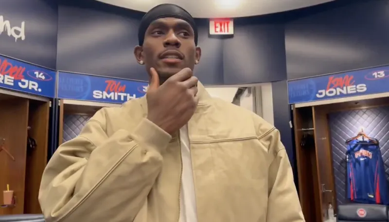 31+15! Durant: The Pistons have a collective leadership style.