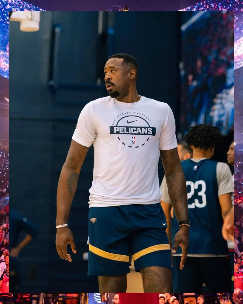 DeAndre Jordan shared photos from the game on Instagram with fans and added a caption.