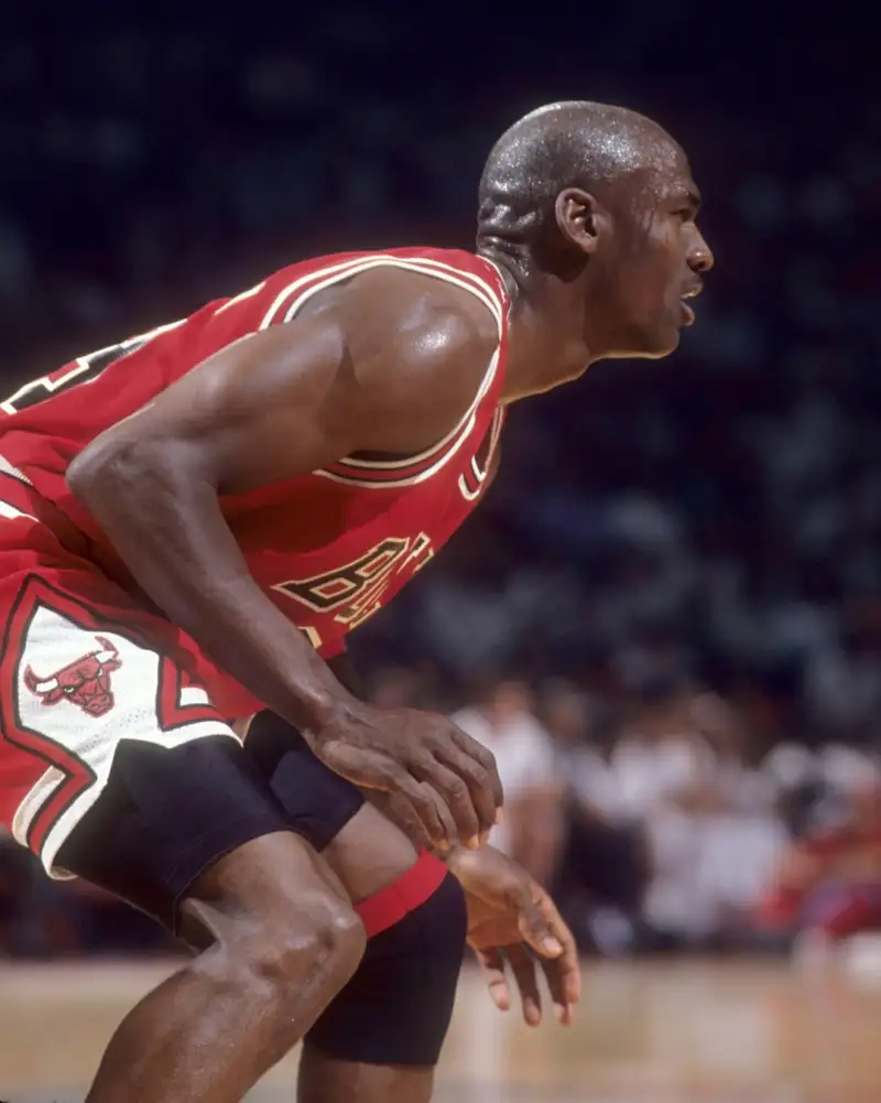 Slam's official account shared a defensive moment featuring Jordan: 9 All-Defensive Team selections, 3 steals titles, and 1 Defensive Player of the Year award.