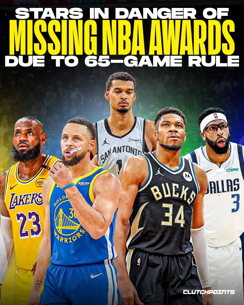 US media reports: Several star players, including LeBron James and Victor Wembanyama, may miss out on NBA's top awards this season.