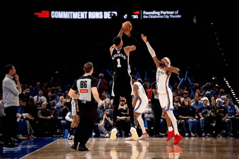 Wemby averaged 30.5 points, 14.5 rebounds, and 2.5 blocks in the Christmas Day game, shooting 51% from the field and 42% from three-point range.