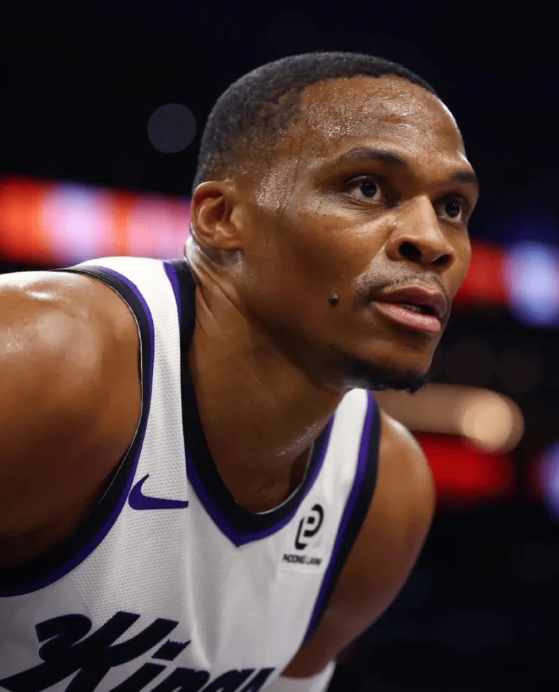 Going all out! Westbrook is averaging 23.0 points, 8.0 rebounds, and 5.7 assists in his last three games.