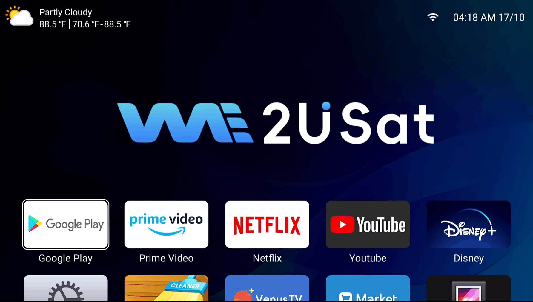 we2usat How to Restore Factory Settings