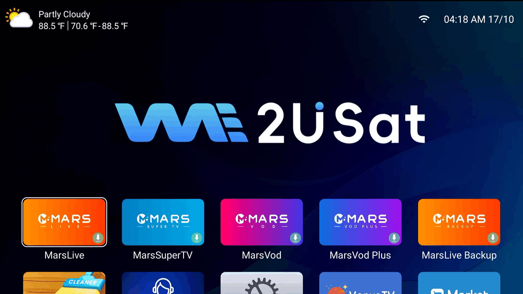 we2usat How to Restore Factory Settings