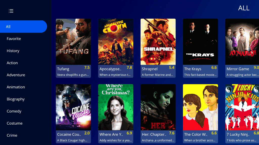 Mars VOD offers access to a vast collection of movies and TV series.