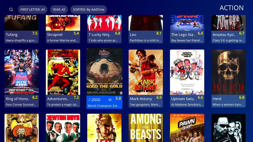 Mars VOD offers access to a vast collection of movies and TV series.